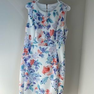 Watercolor print dress size 14